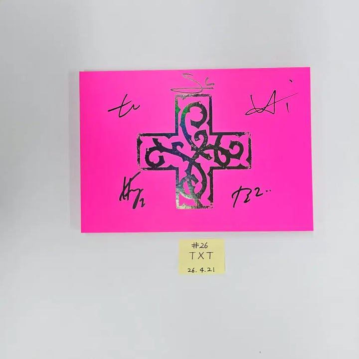 TXT "7TH YEAR: 가시덤불에 잠시 바람이 멈췄을 때 " - Hand Autographed(Signed) Promo Album (2) [26.04.21]