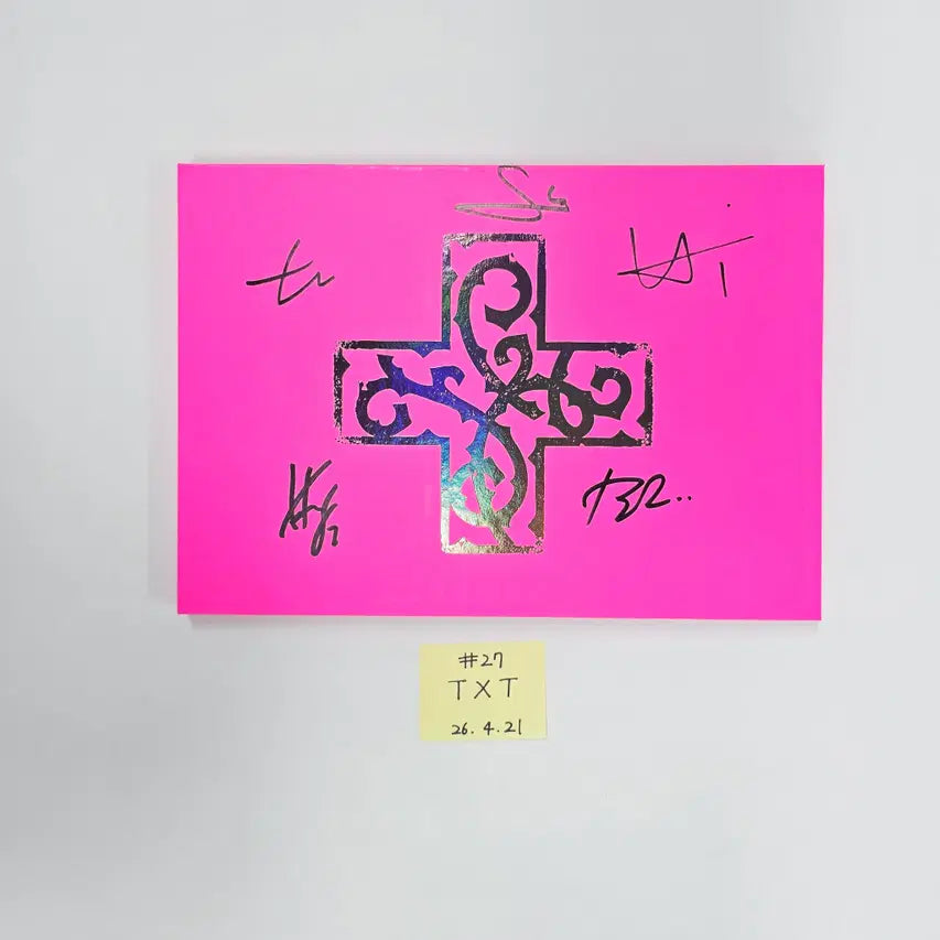 TXT "7TH YEAR: 가시덤불에 잠시 바람이 멈췄을 때 " - Hand Autographed(Signed) Promo Album (2) [26.04.21]