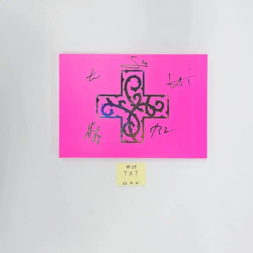 TXT "7TH YEAR: 가시덤불에 잠시 바람이 멈췄을 때 " - Hand Autographed(Signed) Promo Album (2) [26.04.21]