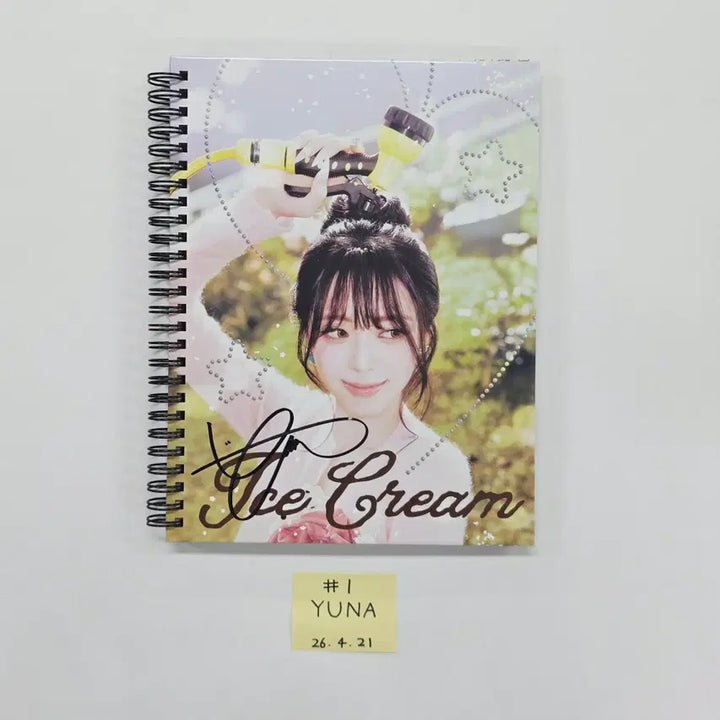 YUNA (of ITZY) "Ice Cream" - Hand Autographed(Signed) Promo Album [26.04.21]