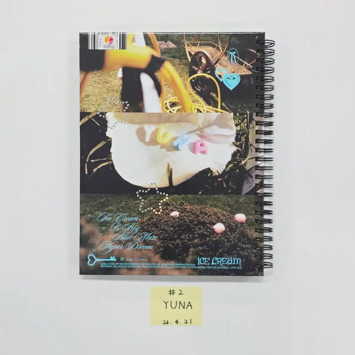 YUNA (of ITZY) "Ice Cream" - Hand Autographed(Signed) Promo Album [26.04.21]