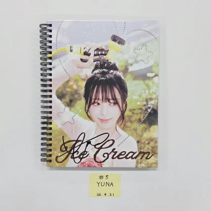 YUNA (of ITZY) "Ice Cream" - Hand Autographed(Signed) Promo Album [26.04.21]