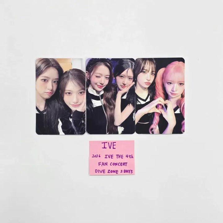 IVE - 2026 IVE The 4th Fan Concert DIVE ZONE 2 Days Unit Photocards Set (3ea) [26.04.23]