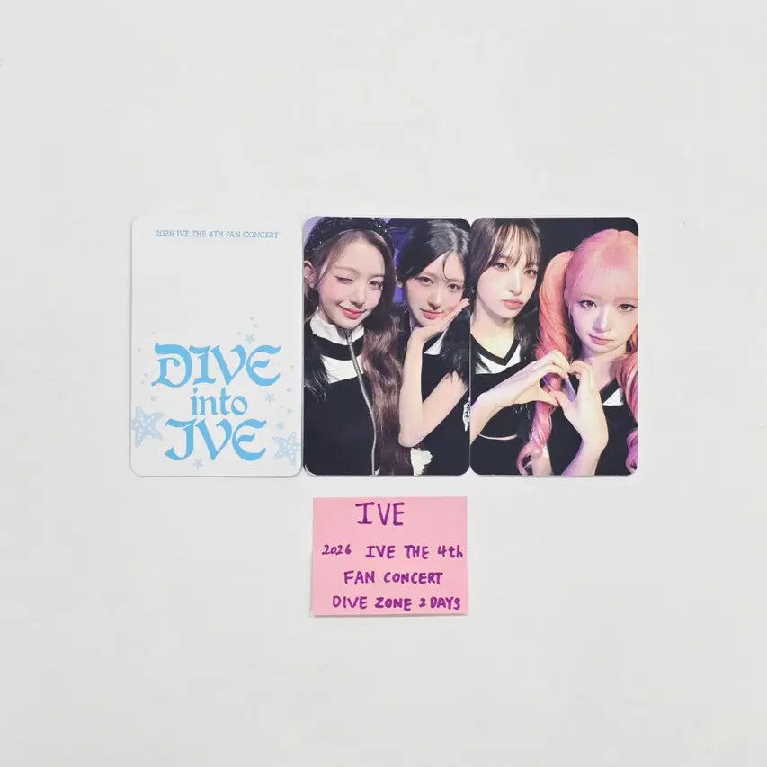 IVE - 2026 IVE The 4th Fan Concert DIVE ZONE 2 Days Unit Photocards Set (3ea) [26.04.23]