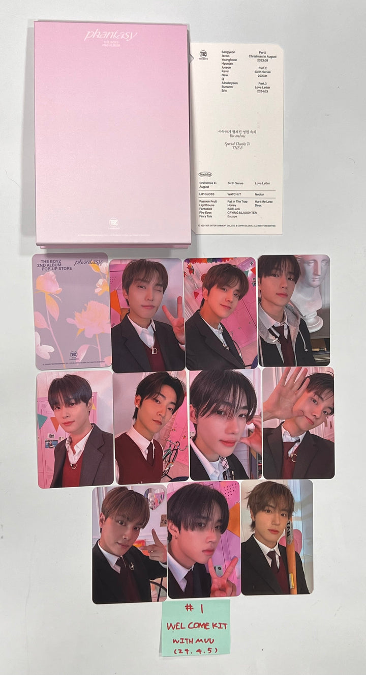 The Boyz "Phantasy" - Pop-Up Store Event Welcome kit, Withmuu Lucky Draw Event Photocard [24.4.5]