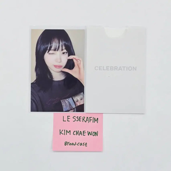 KIM CHAEWON (of Le Sserafim) "CELEBRATION" -  Broadcast Photocard [26.04.28]