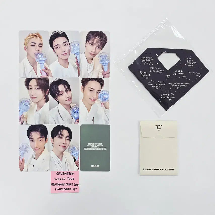 SEVENTEEN - World Tour NEW ENCORE CARAT ZONE Photocard Set (9ea