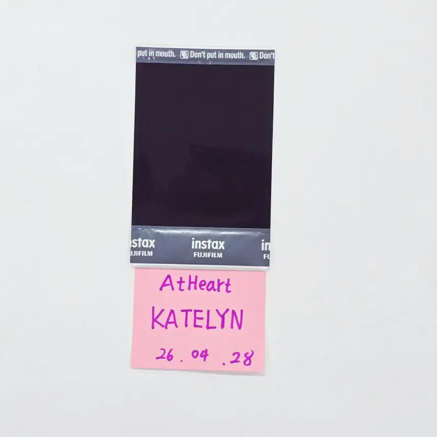 KATELYN (of AtHeart) - Hand Autographed(Signed) Polaroid [26.04.28]