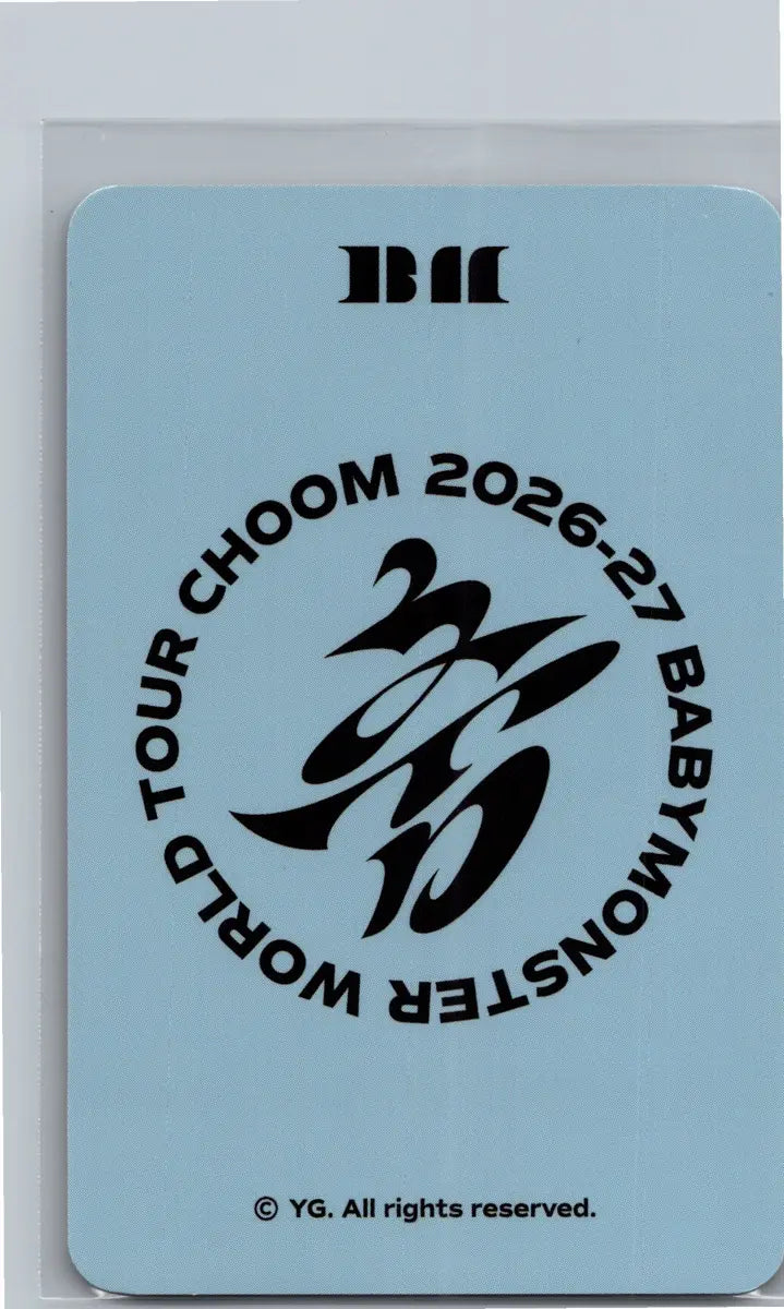 BABYMONSTER -"2026-27 BABYMONSTER WORLD TOUR" [CHOOM] Pop-Up Store Random Trading Photocard (1) [26.06.22]