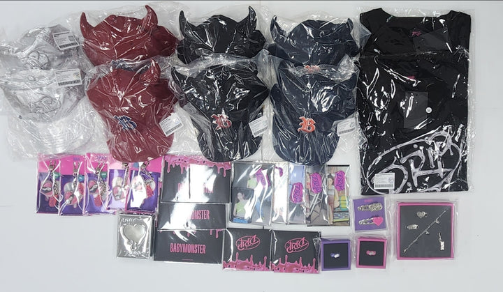 Babymonster "DRIP" 1st Full Album - Pop-Up Store Official MD [Pop-Up Card Set, Instant Photo Package, Acrylic Keyring, Magnet & Postcard Set, Collect Book, T-shirt, Ballcap] [24.11.1]