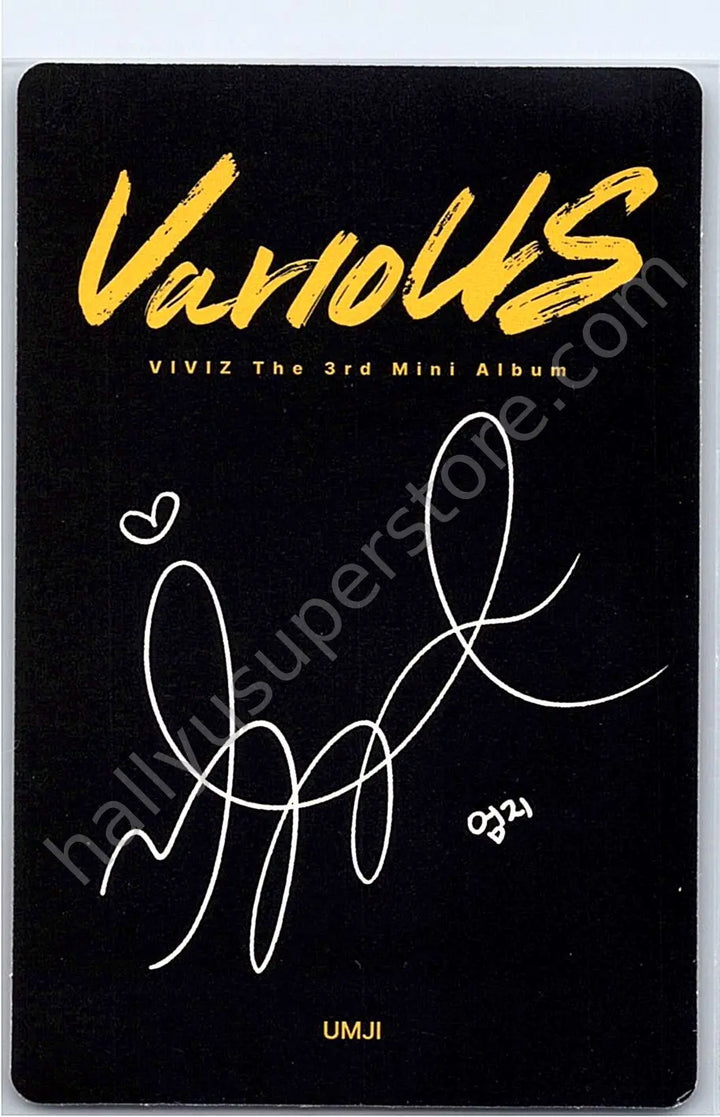 VIVIZ - Umji - VarioUS album photocard off&amp;on version