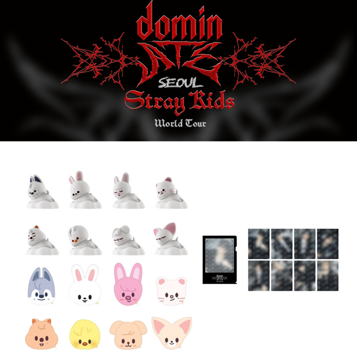 [Pre-Order] Stray Kids - SKZOO - dominATE SEOUL Jyp Shop Online MD + Pre-Order Benefit Photocard [CUSHION BABY, MOOD LAMP, L HOLDER POSTER SET] - HALLYUSUPERSTORE