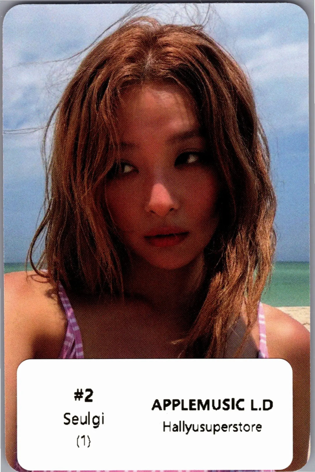 Red Velvet "Velvet Summer" - Apple Music Lucky Draw Event Photocard (Big Wave Ver.) [26.08.12]