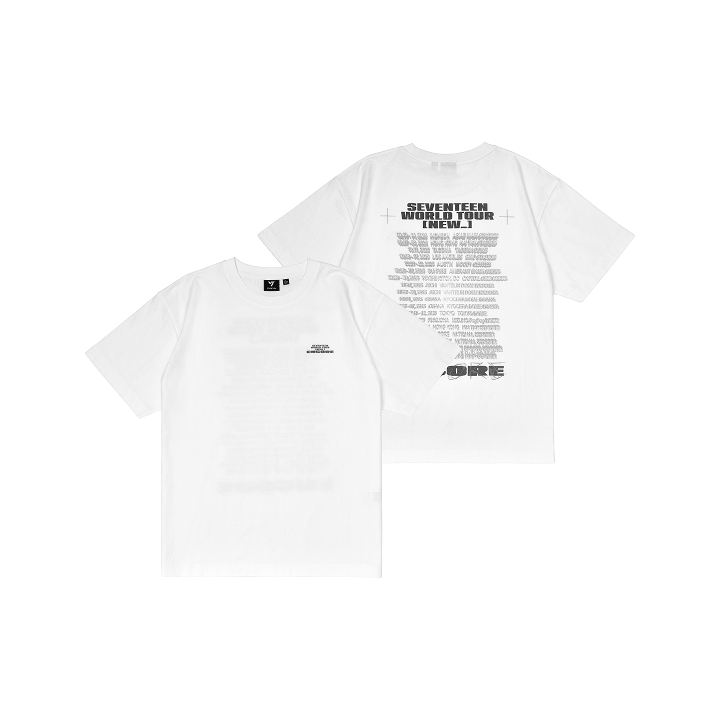 [Pre-Order] SEVENTEEN - WORLD TOUR [NEW_] ENCORE Official MD (S/S T-Shirt White)