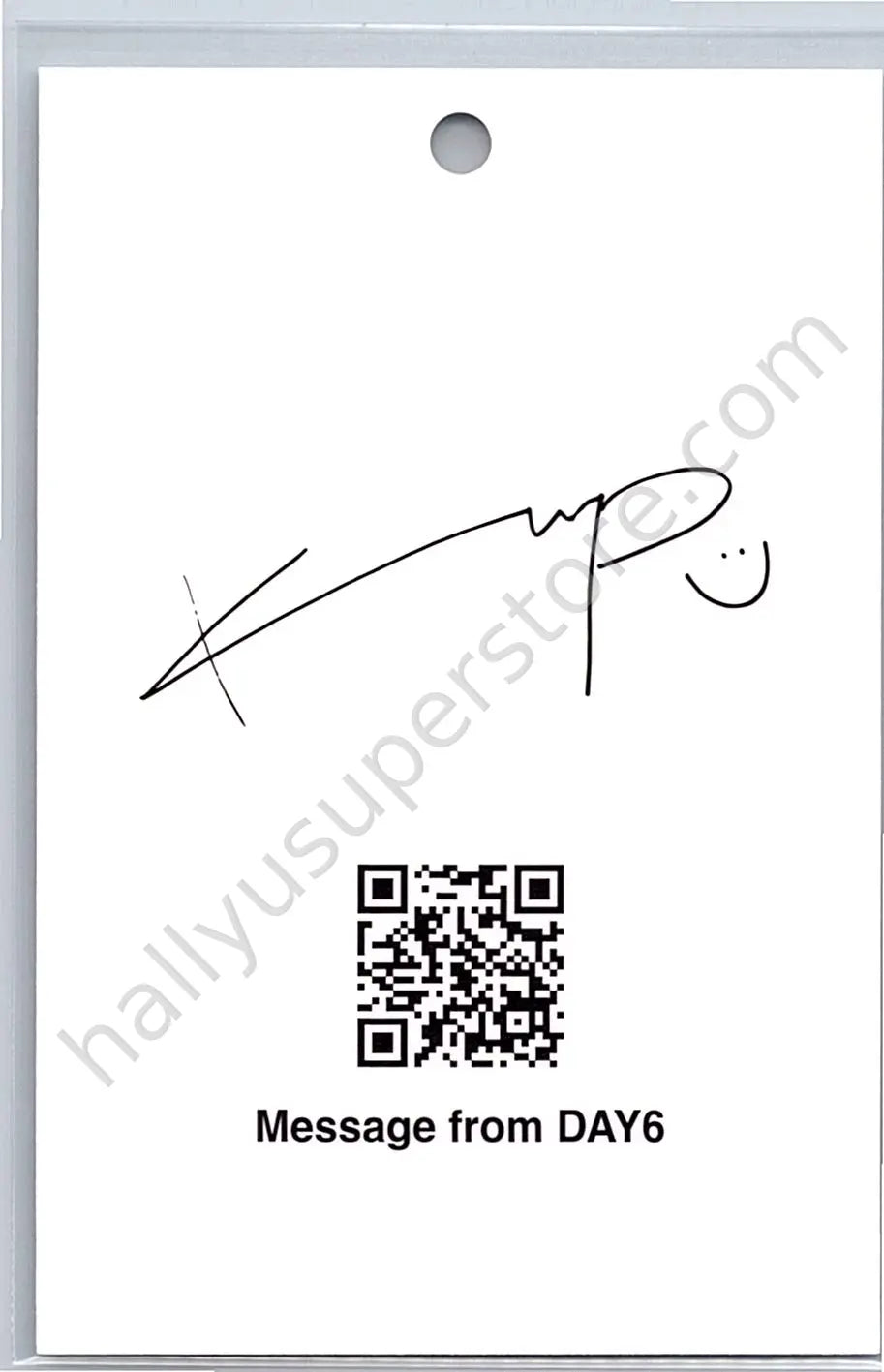 DAY6  - Wonpil - Fourever paper tag pob (pre-order benefit) standard version