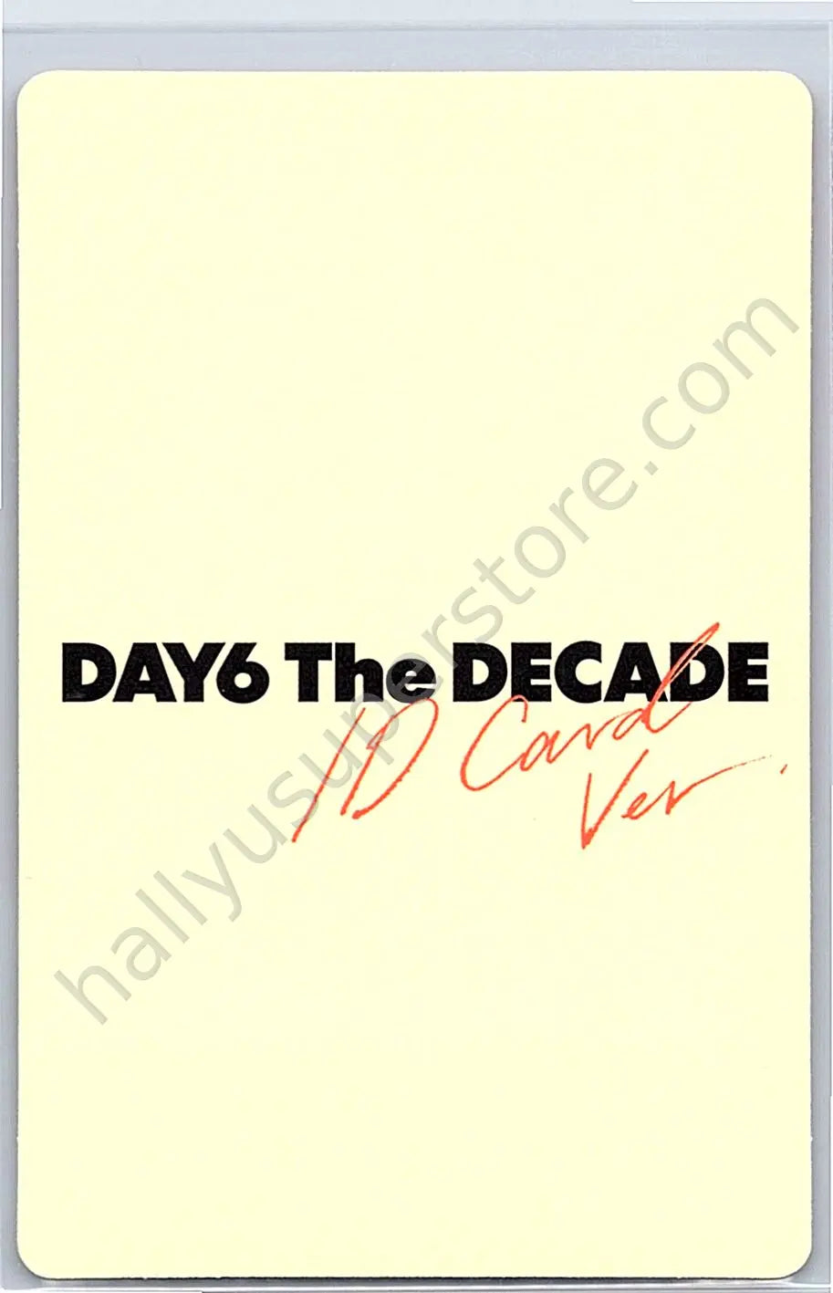 DAY6  - Sungjin - The Decade album photocard id card version