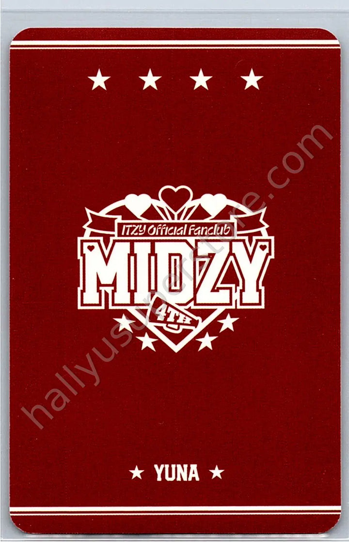 ITZY - Yuna - ITZY Official Fanclub MIDZY 4th Generation fanclub photocard set
