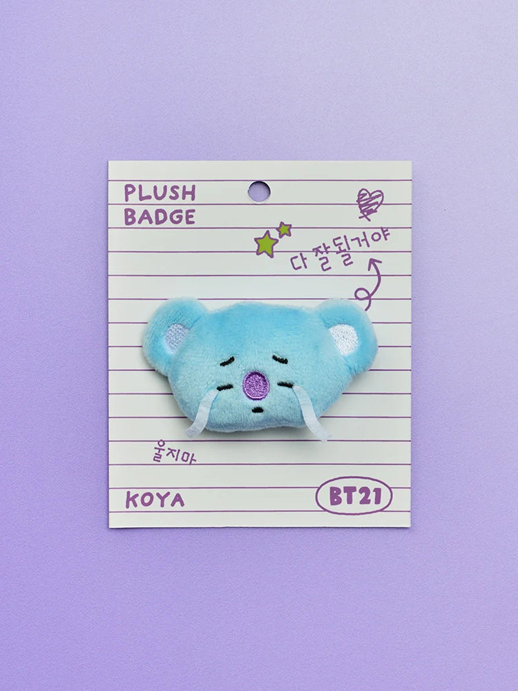 [Pre-Order] BT21 - Boo-Hoo Face Plush Brooch [Today&