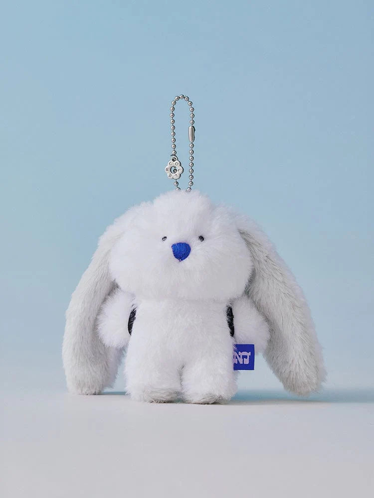 ** NJ  x Coller Rabbit  Furry Bunny Plush Keyring (WHITE)