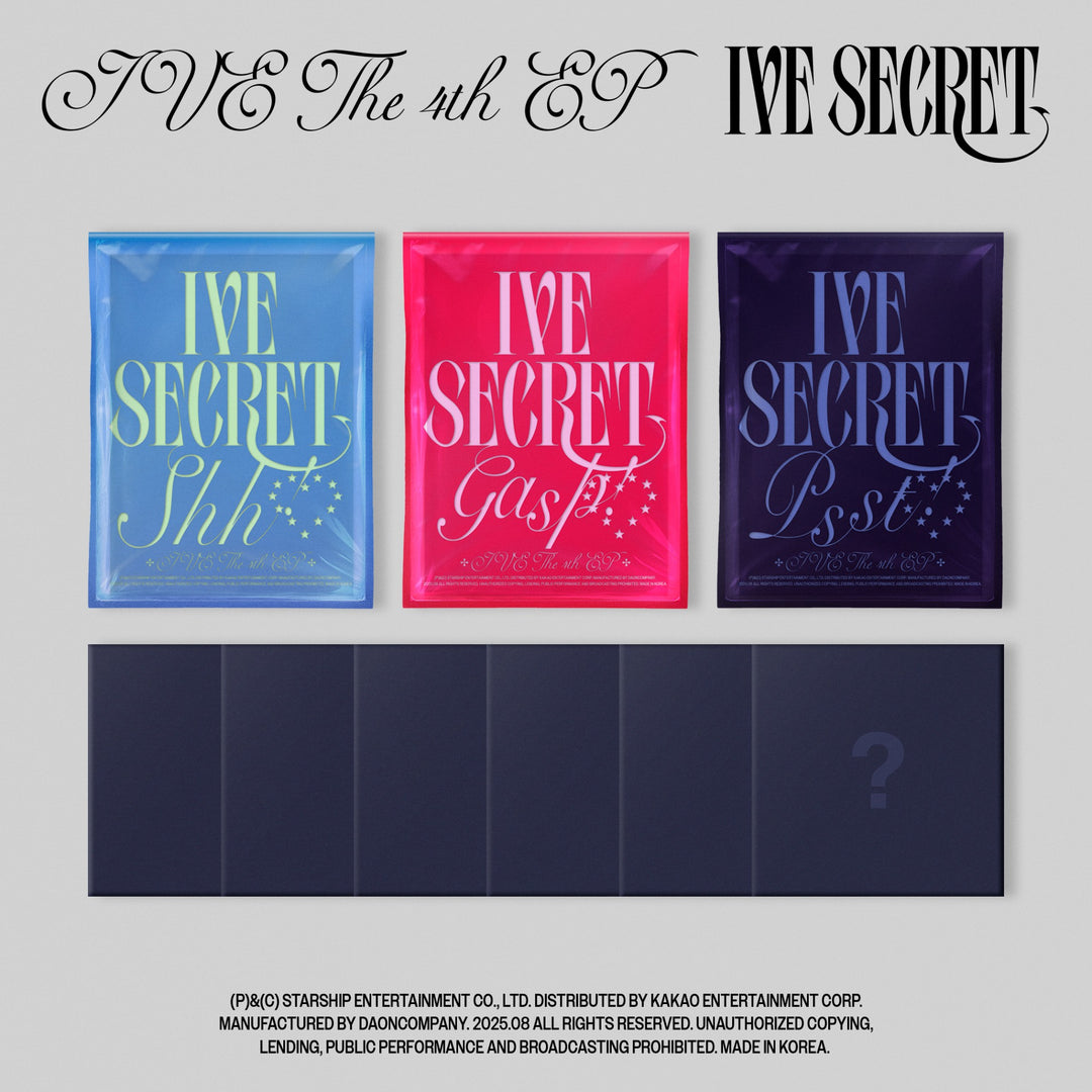 [Pre-Order] IVE - IVE THE 4th EP IVE SECRET +Pre-Order Benefit (VER SET / DIGIPACK SET)