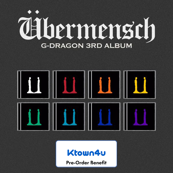 **[Pre-Order] G-DRAGON- 3rd Album -"Übermensch" +  Ktown4u  Pro-Order Benefit [JEWEL ver.] (Random & Set)