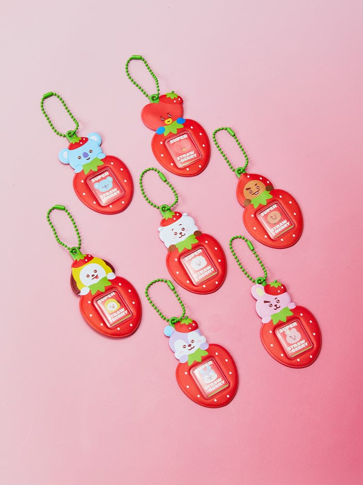 ** BT21 - Strawberry Party (Mini PhotoHolder KeyRing)