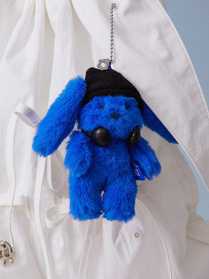 ** NJ  x Coller Rabbit  Furry Bunny Plush Keyring (Tide Blue)