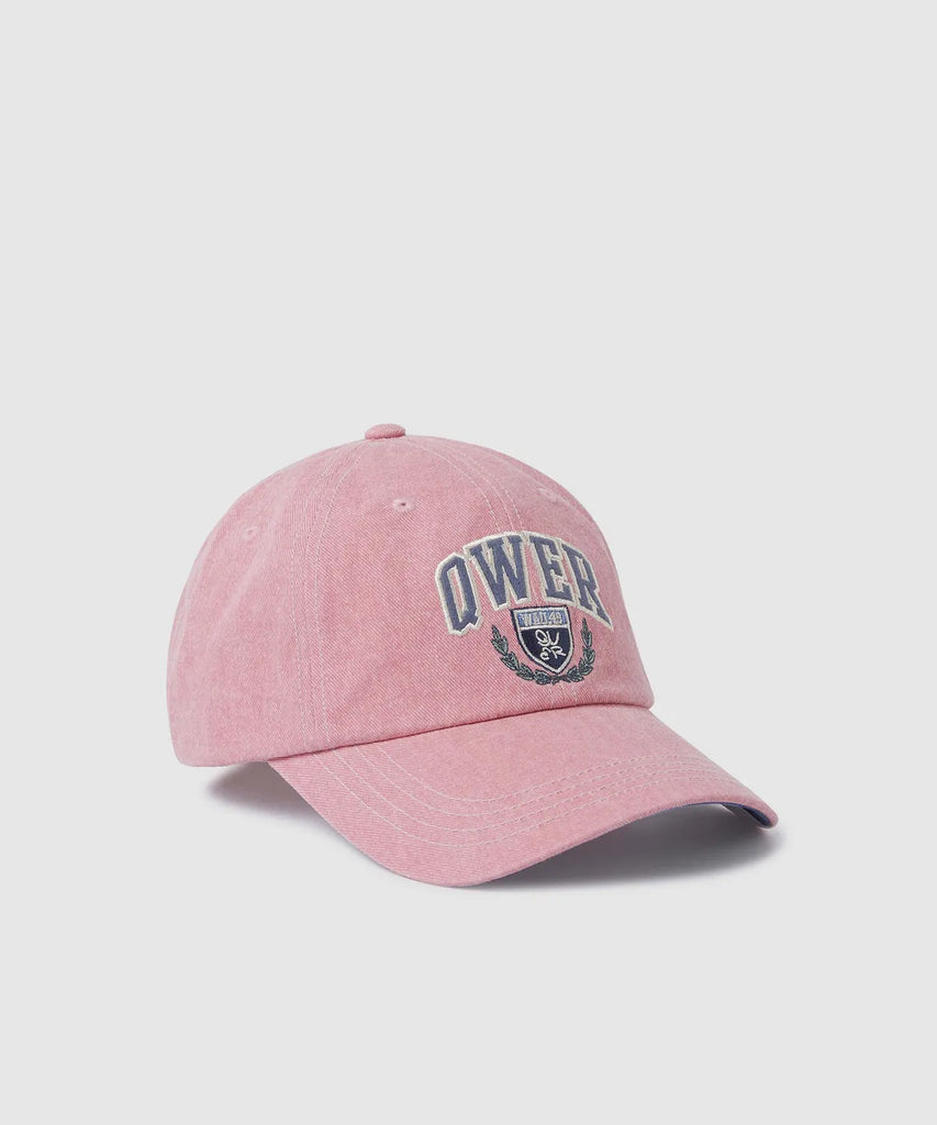 QWER -[QWER X WAU] Washed Ballcap (PINK) – HALLYUSUPERSTORE