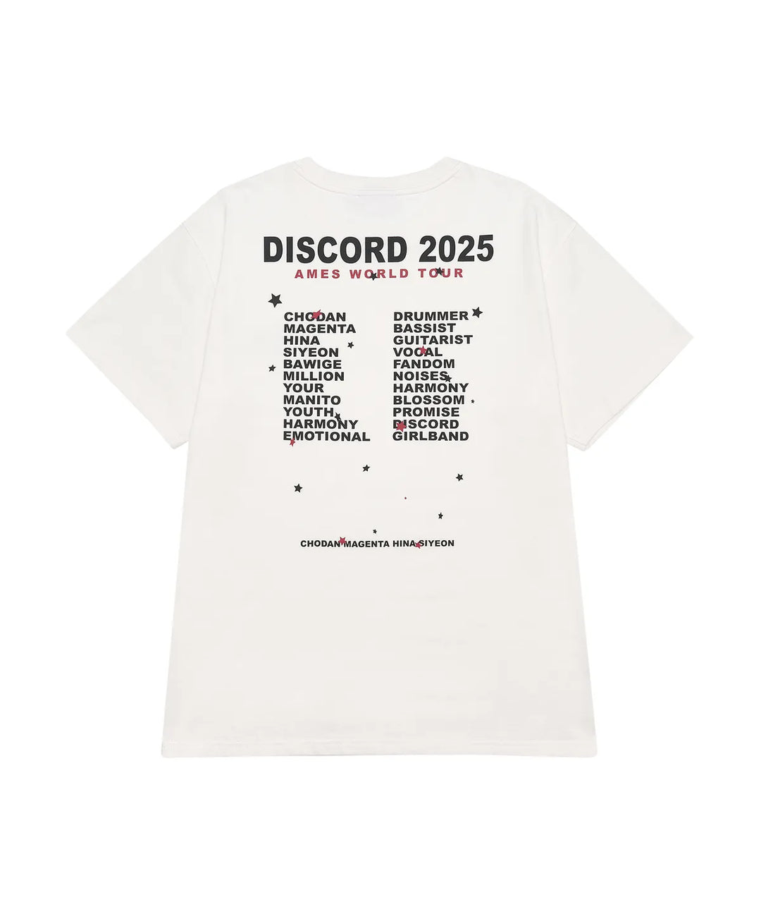 **QWER -Ames-Worldwide QWER WORLD TOUR TEE WHITE