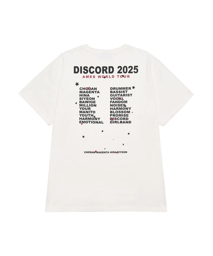 **QWER -Ames-Worldwide QWER WORLD TOUR TEE WHITE