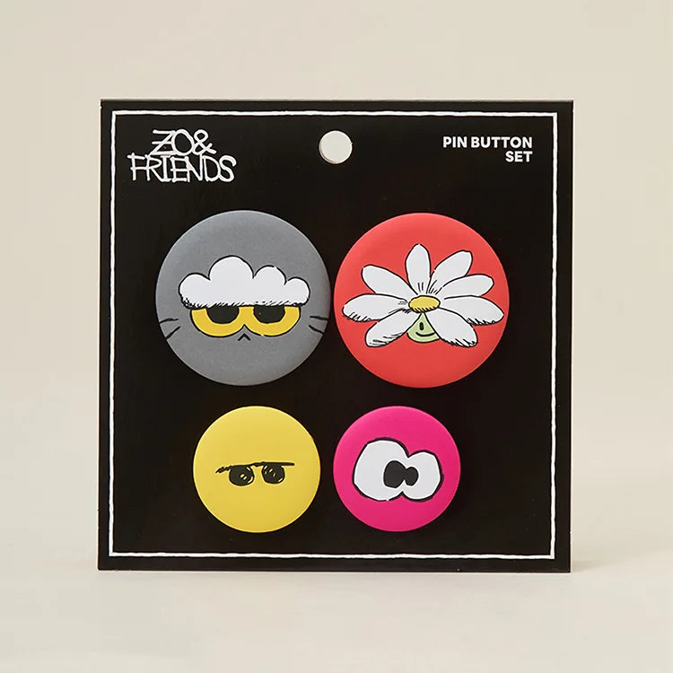 ZO&FRIENDS - ZOA LUCKY SHOP (Pin Badge Set)