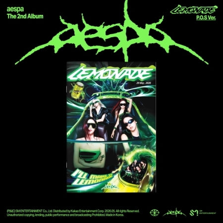[B2B] aespa - Vol. 2 [LEMONADE] P.O.S Ver / [음반사 도매] 에스파 (aespa) - 정규 2집 [LEMONADE] P.O.S Ver