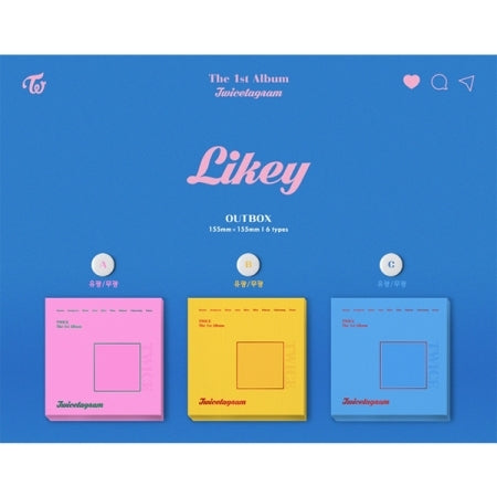 [B2B] TWICE - 1st Album [TWICETAGRAM] (Random Edition A, B, C - Glossy/Matte) / [쇼핑몰] 트와이스 (TWICE) - 1집 [TWICETAGRAM] [A, B, C_유광/무광 중 랜덤 발송]