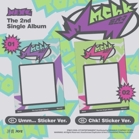 [B2B] NEXZ - Single 2집 [Mmchk] (Sticker Ver.) / [음반사 도매] NEXZ (넥스지) - 싱글 2집 [Mmchk] (Sticker ver.) 2종