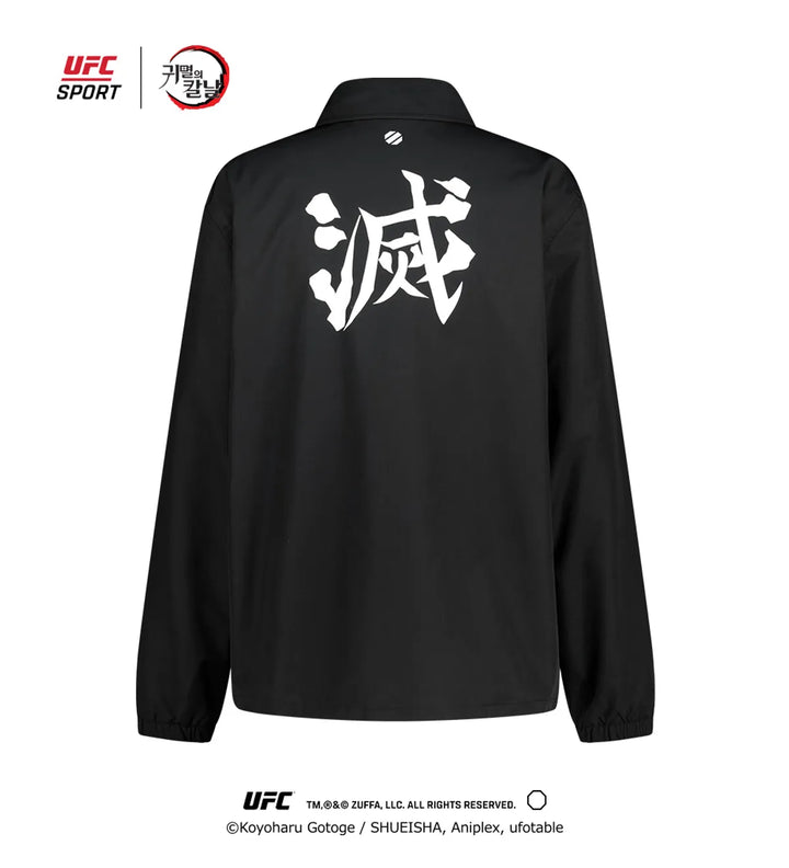 Demon Slayer: Kimetsu no Yaiba -Relax Fit Coach Jacket Black