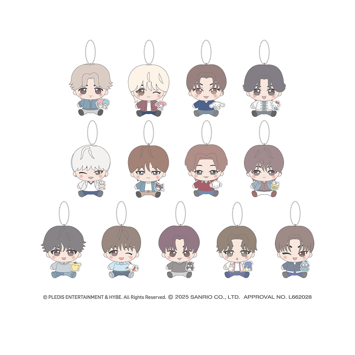 **[Pre-Order]  SEVENTEEN - 3rd SEVENTEEN x SANRIO CHARACTERS collab (Mascot Keychain)