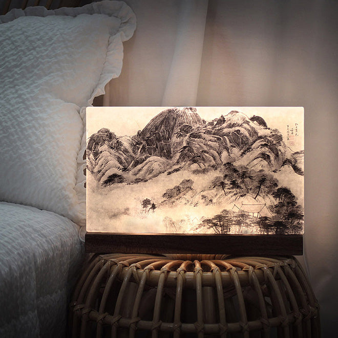 ** Clearing After Rain in Mt. Inwang - Korean paper lighting