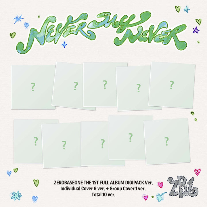 **[Pre-Order] ZEROBASEONE - 1st "NEVER SAY NEVER" +Pre -Order Benefit DIGIPACK Ver.(Random/SET) (Copy)