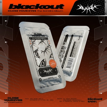 [B2B] Close Your Eyes - Vol. 3 [blackout] (ticket ver.) / 클로즈 유어 아이즈 - 미니 3집 [blackout] (ticket ver.)