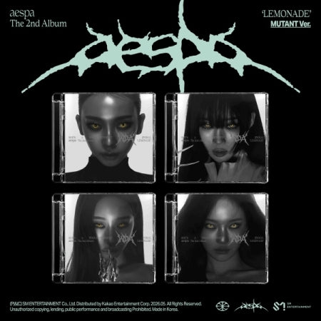 [B2B] aespa - Vol. 2 [LEMONADE] (MUTANT Ver.) (Random Ver. Out of 4) / [음반사 도매] 에스파 (aespa) - 정규 2집 [LEMONADE] (MUTANT Ver.) 4종 중 랜덤