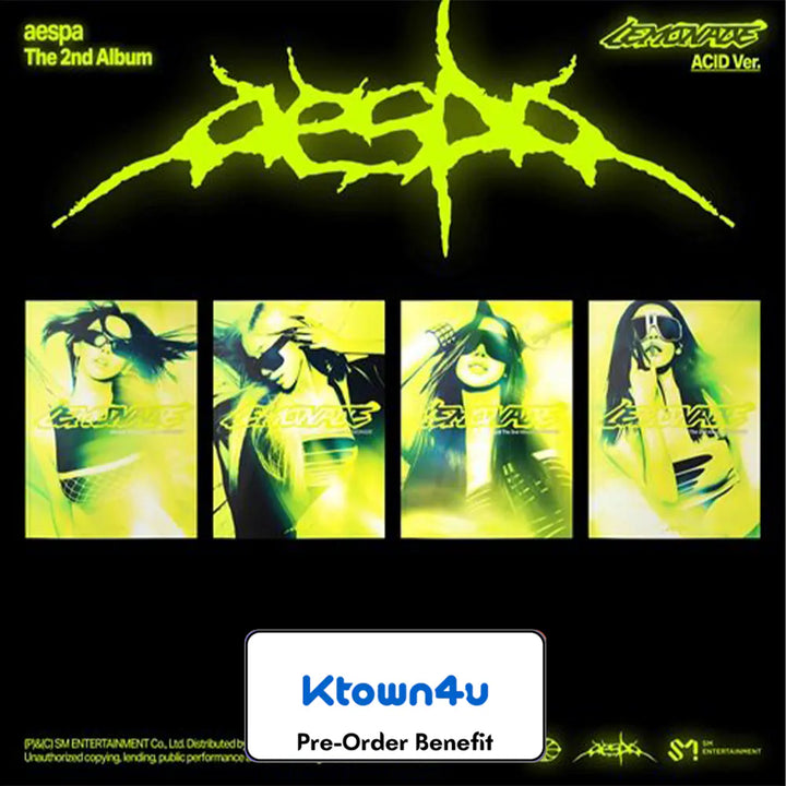 [Pre-Order] AESPA - THE 2nd Album [LEMONADE] (ACID Ver.) + LuckyDraw Event R2 (Choose Version)