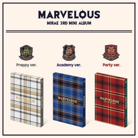 [B2B] MIRAE - Marvelous (3rd Mini Album) (Random Ver.) / 미래소년 - Marvelous (3RD 미니앨범) 랜덤
