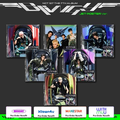 [Pre-Order] NCT 127 - 7th Album [BLINGY] (JET Poster Ver.) + LuckyDraw Event R2 (Choose Version)
