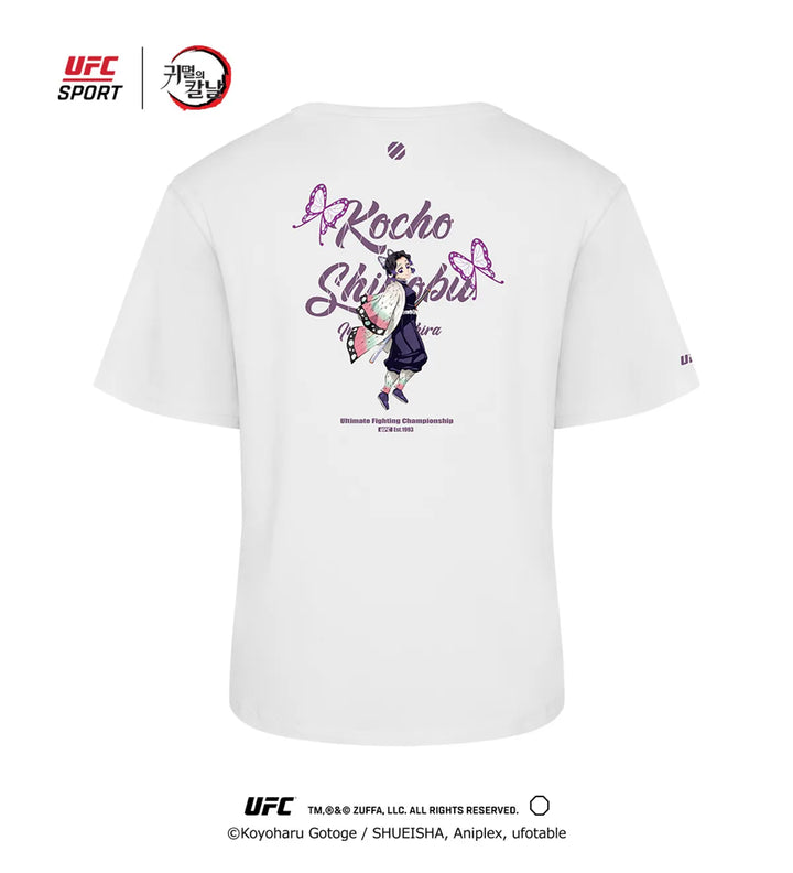 Demon Slayer: Kimetsu no Yaiba -Shinobu Relaxed Fit Short-Sleeved T-Shirt White