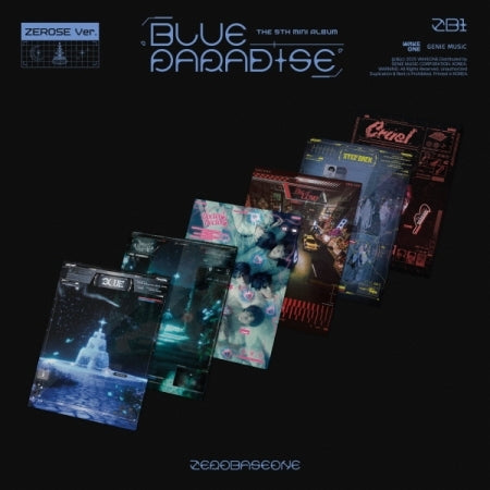 [B2B] ZEROBASEONE - 5th Mini Album [BLUE PARADISE] (ZEROSE Ver.) (1 POB Photocard Included) / [미공포1종포함] 제베원 - 미니 5집 [BLUE PARADISE] ZEROSE VER