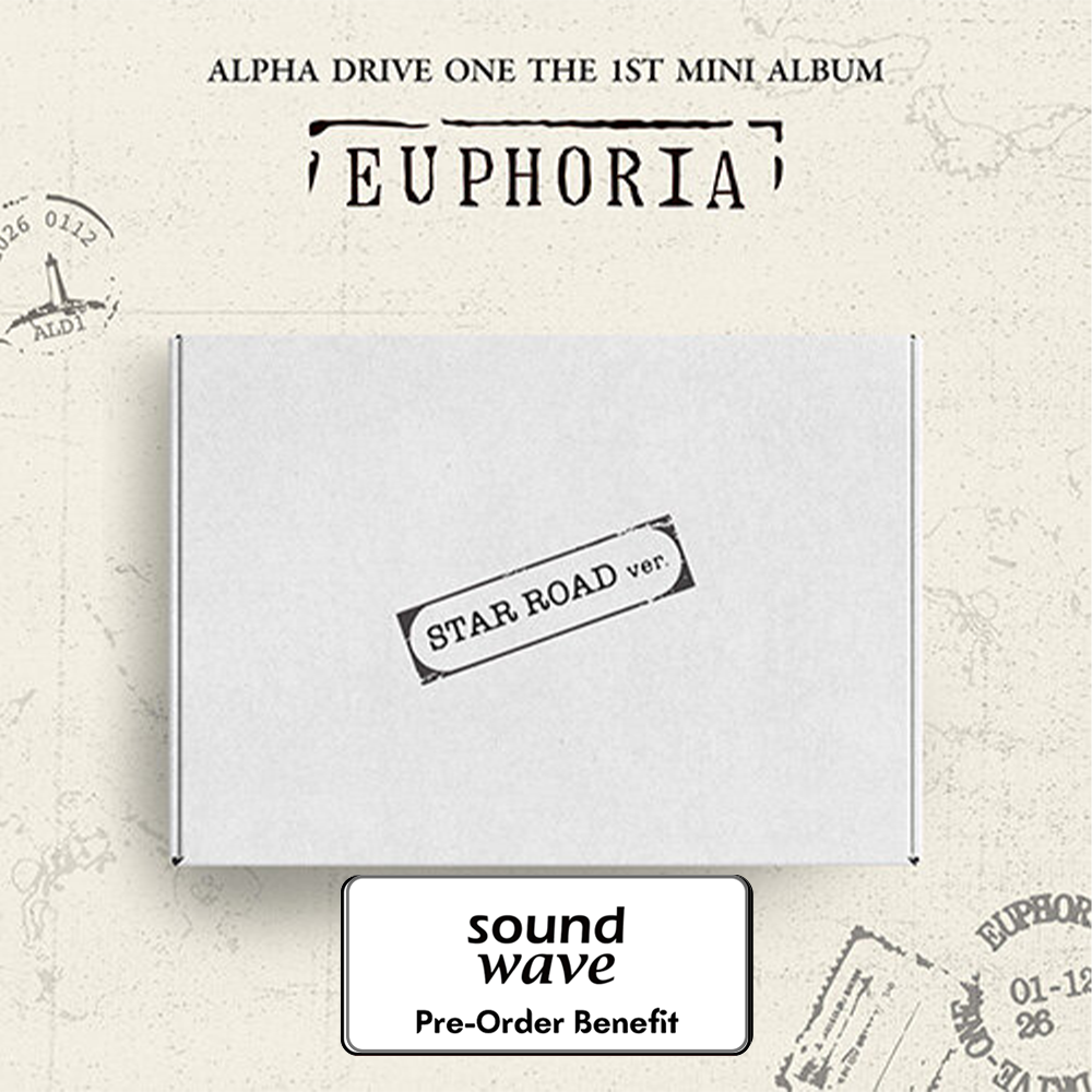 **[Pre-Order] ALPHA DRIVE ONE - 1st Mini Album 'EUPHORIA' + Pre-Order Benefit  (STAR ROAD Ver.)(Choose Version)