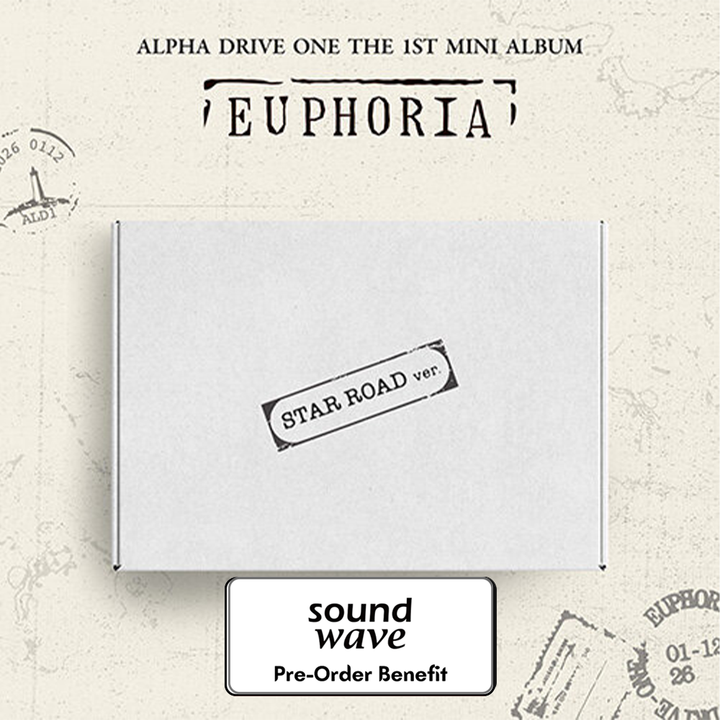 **[Pre-Order] ALPHA DRIVE ONE - 1st Mini Album 'EUPHORIA' + Pre-Order Benefit  (STAR ROAD Ver.)(Choose Version)