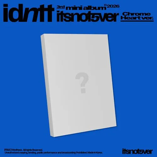 [Pre-Order] idntt - 2nd Mini Album <itsnotover> [Choose version]