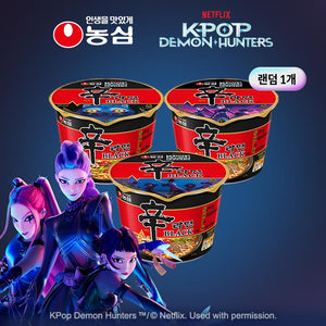 ** K-Pop Demon Hunters +  Shin Ramyun Black (large cup ramen 1ea)