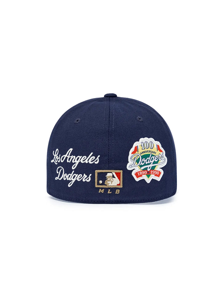 ** [Pre-Order] AESPA - Wearing KARINA MLB Signature Patch Structure Ball Cap LA (Navy)
